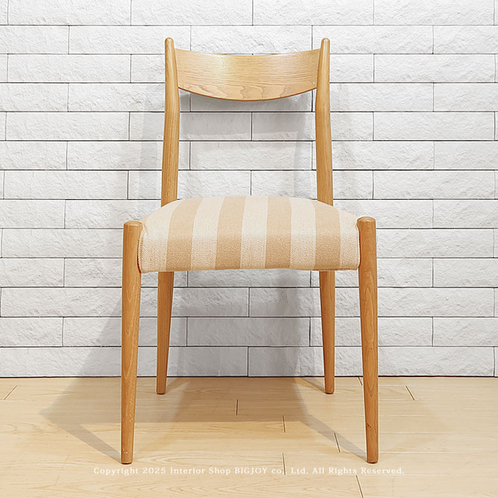 アウトレット展示品処分 ダイニングチェア ナガノインテリア DC358-1N 栗材 クリ材 重さ3.4kgの軽量チ..