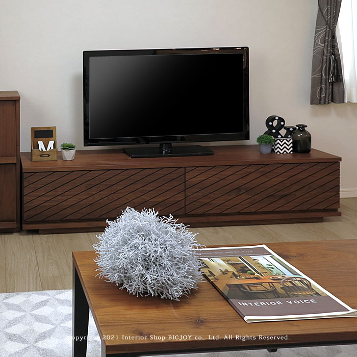 アウトレット展示品処分 岡家具 リンド テレビ台 テレビボード 幅180cm かっこいい前板デザイン 開梱設置配送 ウォールナット材 ウォールナット無垢材 [2]