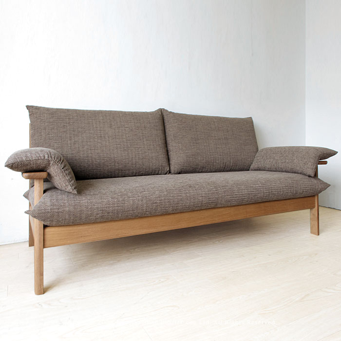 【3Pソファ】飛騨産業/chigusa 受注生産商品 国産ソファ 木製ソファ 3人掛け 3Pソ...