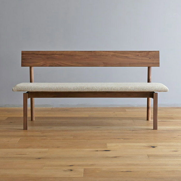 Rakuten - ダイニングソファ 肘なしソファ アームレスソファ ダイニングでくつろぐ 幅120cmから180cm 受注生産商品 開梱設置配送 ウォールナット材 ウォールナット無垢材 張地が選べる