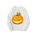 ホワイト メンズ ハロウィン 春服 長袖 衣装 お揃い 軽量 秋服 レディース 速乾 軽い カップル 白 黒 トレーナー クルーネック 親子 丸首 冬服 4XL...