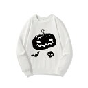 冬服 丸首 速乾 軽い 親子 ペアルック 衣装 メンズ ハロウィン 秋服 クルーネック スウェット 白 長袖 ゆったり 春服 黒 お揃い カップル レディース ...