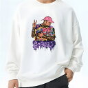 スウェット トレーナー 丸首 シンプル ミニマル デイリー定番 ルームウェア ほどよい抜け感 カジュアル ユニセックス ビッグサイズOK M〜4XL ベーシック...