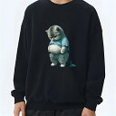 スウェット トレーナー 丸首 厚手 ストリート 秋冬トレンド 通勤 おしゃれ カジュアル ユニセックス 男女兼用 M〜4XL対応 ベーシックフィット ロングシー...