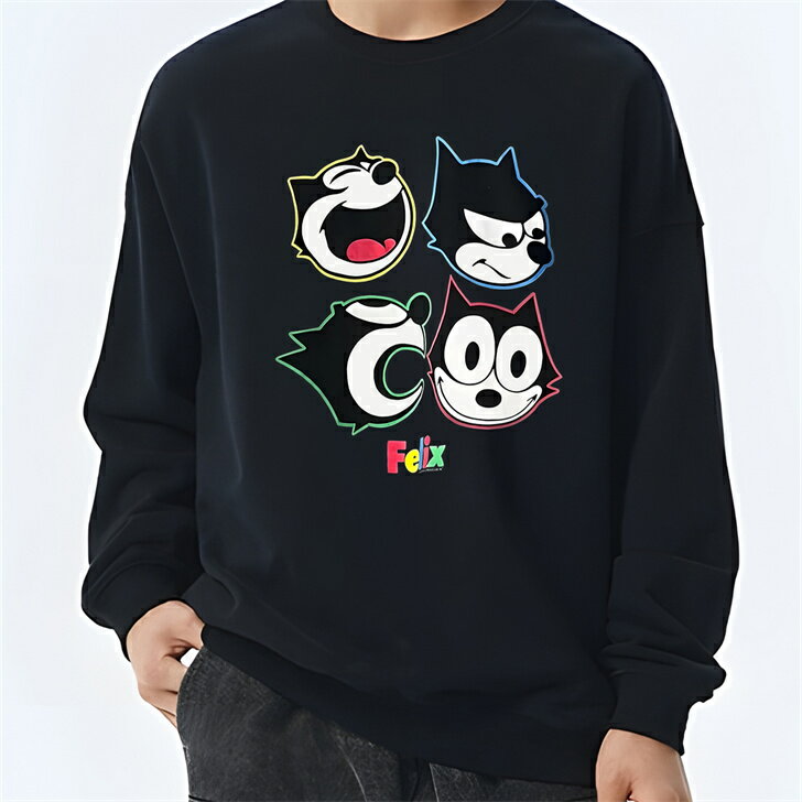 スウェット トレーナー 丸首 厚手 ミニマル 秋冬トレンド 旅行 ほどよい抜け感 カジュアル ユニセックス 大きいサイズ対応 M〜4XL ゆったりフィット ロングシー(4)