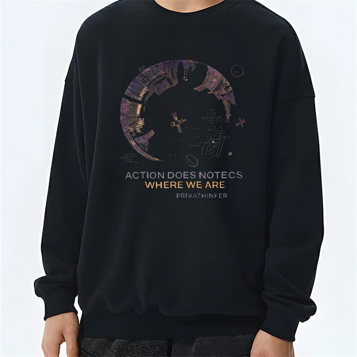 スウェット トレーナー 丸首 ゆるめ ベーシック 秋冬新作 部屋着 おしゃれ カジュアル ユニセックス 超大サイズ可穿 M〜4XL ルーズフィット ロングシーズン 裏毛(4)