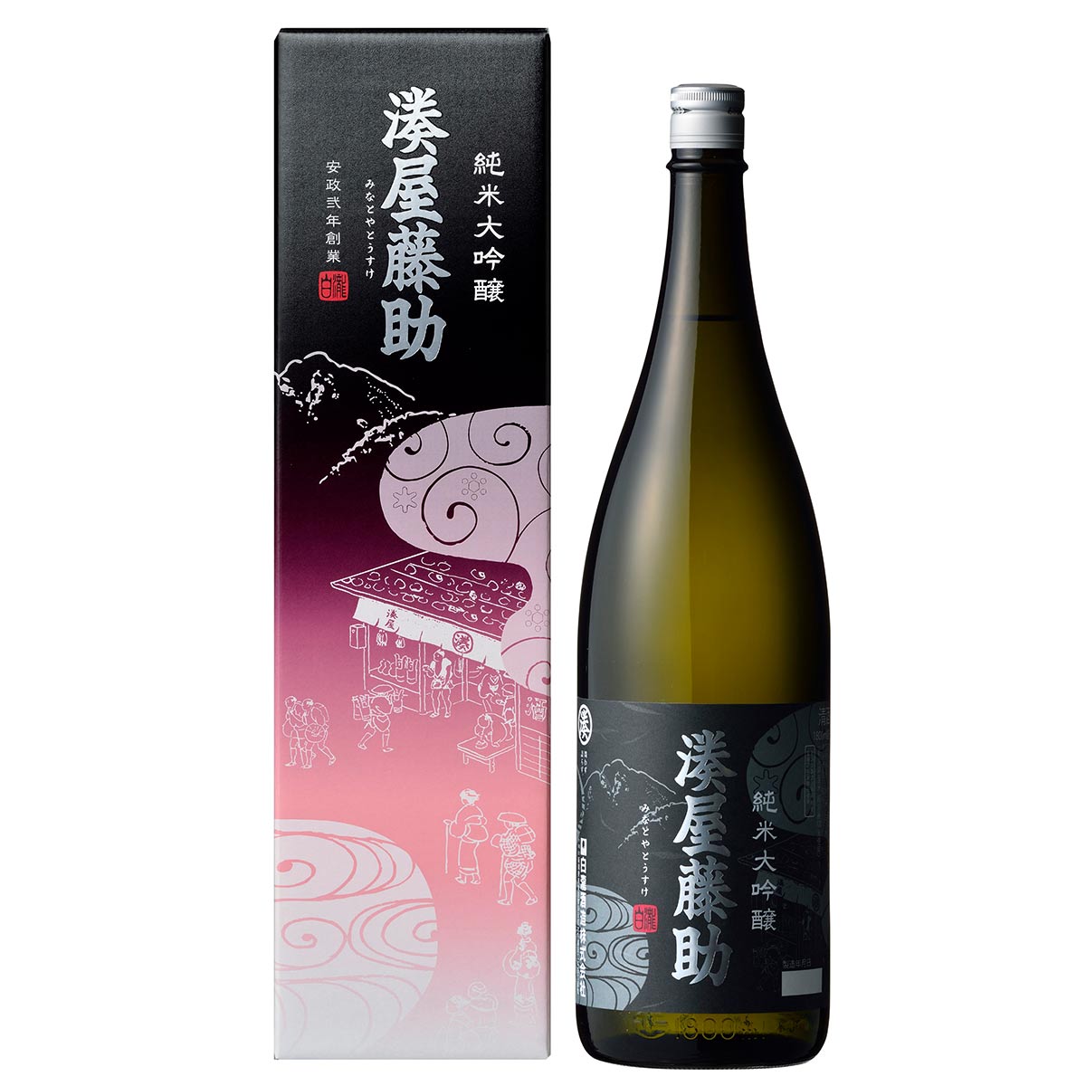 センスのいいお米ギフト 日本酒 ギフト 白瀧酒造 湊屋藤助 純米大吟醸 1800ml 純米大吟醸酒 瓶 冷酒 熱燗 中口 高級 美味しい 純米酒 新潟 淡麗 お祝い おしゃれ ふくよか 燗酒 1.8L 日本酒1800ml お酒好き プレゼント お 酒好き な 女性 熨斗付き のし 出産内祝い 一升瓶