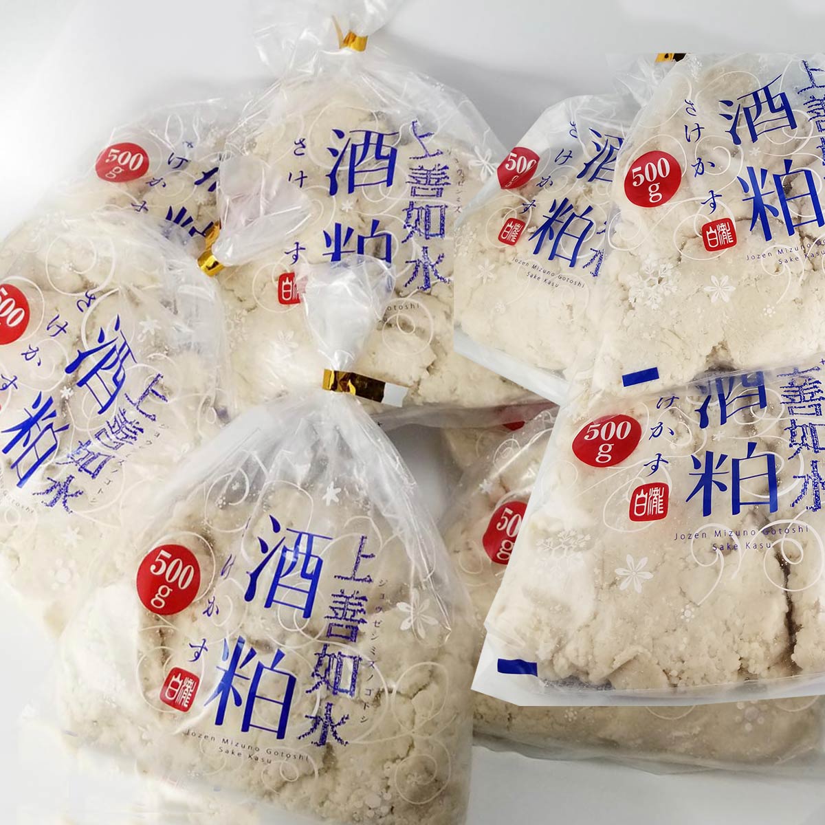 酒粕 白瀧酒造 上善如水 純米吟醸 酒粕 500g×10パック入り