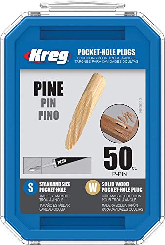 Kreg ポケットホールプラグ・パイン (50ケ入) 穴が目立たないKregのスタンダードポケットホール専用プラグ 正規輸入品 穴の目隠しに
