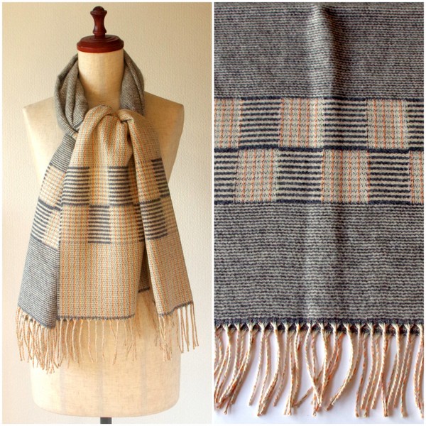 ＼ポイント10倍／ P.CORNILLON コルニヨン ブランケット おしゃれ ひざ掛け 防寒 大判 マフラー ストール ボーダー ストライプ 手洗い可能 レディース メンズ リバーシブル 秋冬 冬 フランス製 ブランド カシミヤタッチ【送料無料】 20S