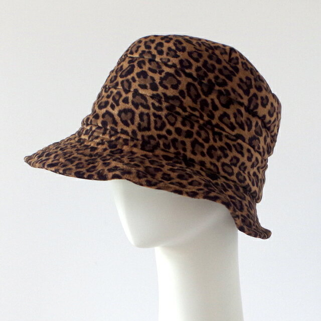 GREVI グレヴィ ブランド ヒョウ柄 帽子 ブラウン ベージュ イタリア直輸入 レオパード レディース おしゃれ帽子 ハット firenze 【送料無料】 30S