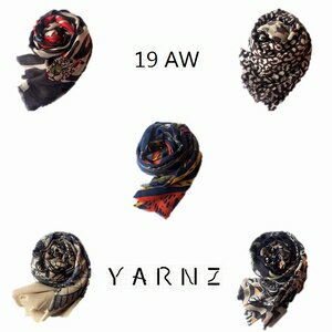 YARNZ 19AW ヤーンツ ブランド カシミア ストール 春 春物 秋冬 大判ストール ショール 春夏 カシミヤ 100% メンズ レディース 薄手　NEWYORK 大判 カシミヤストール 【送料無料】 クリスマス 早割