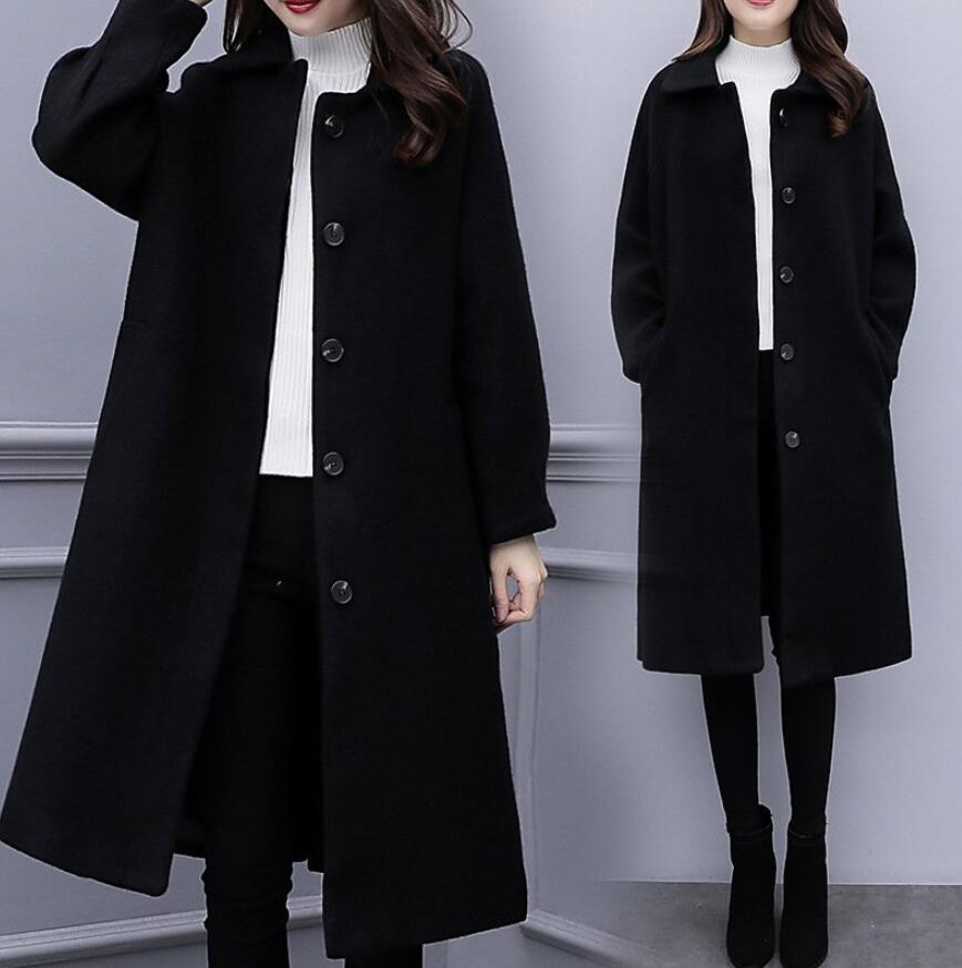 乐天商城 - チェスターコート レディース 秋冬 「S~2XL」ロング丈コート ラシャコート 厚手 オーバー 韓国風 通勤 OL ゆったり 長袖アウター 着痩せ 韓国風 大人 上品 OL おしゃれ 新入荷 スプリングコート ファッション あったか 防風防寒