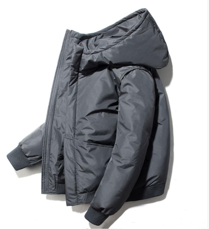 中綿ジャケット ダウンジャケット メンズ ダウンコートブルゾン 大きいサイズ ショート丈コート 秋冬 アウター 暖かい 立ち襟 防寒着 大きいサイズ フード付き お洒落 紳士用 プリングコート