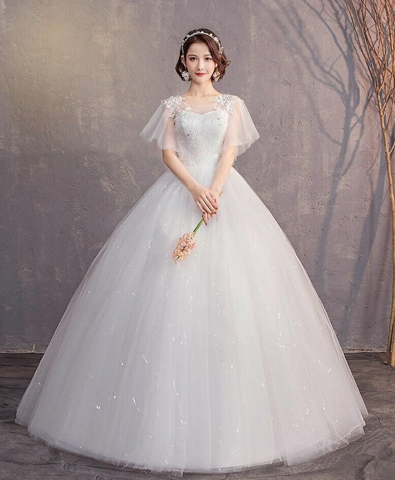 ウエディングドレス パーティードレス フォーマル ロングドレス お呼ばれドレス 結婚式 成人式 花嫁 発表会 忘年会 披露宴 大人 フレア袖 レースドレス 20代 30代 40代 おしゃれ 上品 フォーマル お呼ばれ 成人式 Aライン 人気新作 エレガント キレイめ 姫系風