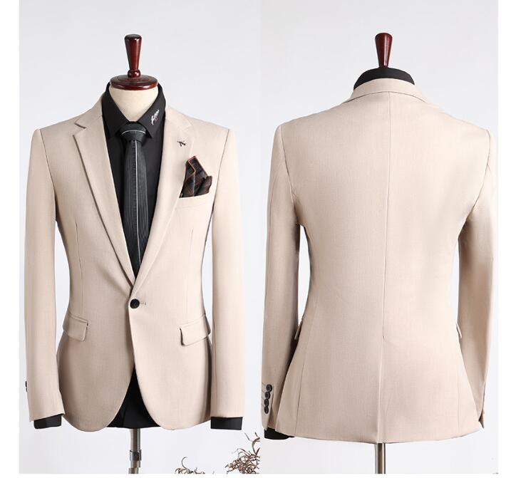 「品質良い」スーツ メンズ タキシード 紳士服 「S~7XL」メンズスーツ カーキ スリーピース 大人 おしゃれスーツ 一つボタン パンツスーツ 結婚式 礼服 冠婚葬祭 通勤就活面接入社 フォーマル ビジネス オフィス スリムスーツ 春夏秋冬 演奏会 発表会 入学式