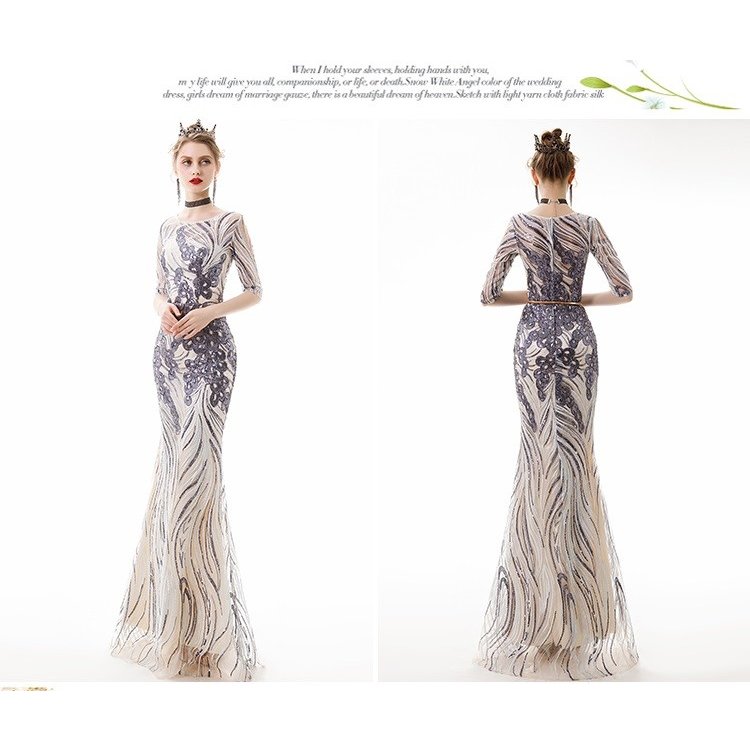 パーティードレス ロングドレス 袖あり マーメイドドレス ウエディングドレス 上品 大人 結婚式ドレス ピアノ 発表会 お呼ばれ人気 エレガント お呼ばれドレス 高品質 舞台衣装 キャバ嬢 スパンコール お姫様ドレス エレガント 大きいサイズ 成人式 同窓会