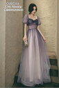 ウエディングドレス 透け感 花嫁 演奏会 ロングドレス ステージ衣装 結婚式 パープル 送料無料 披露宴 コンサート パーティードレス カラードレス オフショルダー 舞台衣装 キャバ嬢 スパンコール お姫様ドレス エレガント 大きいサイズ 成人式 同窓会 忘年会(4)