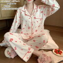【人気販売中 】パジャマ レディース 綿100%パジャマ ルームウェア 春 夏 上下セット 女性 セットアップ かわいい 前開き 部屋着 ナイトウェア 大きいサ...