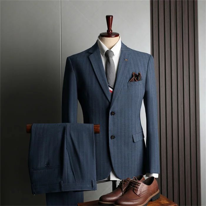 タキシード おしゃれ ストライプ 礼服 品質良い セットアップスーツ 紳士服 スーツ メンズメンズスーツ 洗える 細身 フォーマル 冠婚葬祭 結婚式 オールシーズン 春夏秋冬 上品 ビジネス オフィス 通勤就活面接 お呼ばれ 撮影 二次会 30代40代50代