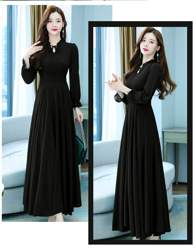 ワンピース レディース マキシ丈ワンピース パーティードレス Aラインワンピ 上品 きれいめ 春 夏 秋 オシャレ 通勤 大人 OL 着痩せ 旅行用 結婚式 30代 40代 体型カバー レディース 着痩せ 通勤 パーティ 大きいサイズ 長袖 7COLOR 「M~4XL」人気新作