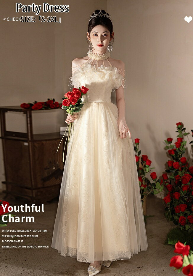 ウエディングドレス パーティードレス ファスナー 前撮り イブイングドレス Long dress 結婚式ドレス「S~2XL」演奏会 発表会 ロングドレス 大きいサイズ カラードレス おしゃれ ステージ衣装 プリンセス オペラ声楽 成人式 花嫁 忘年会 結婚式 ピアノ 二次会 姫系風