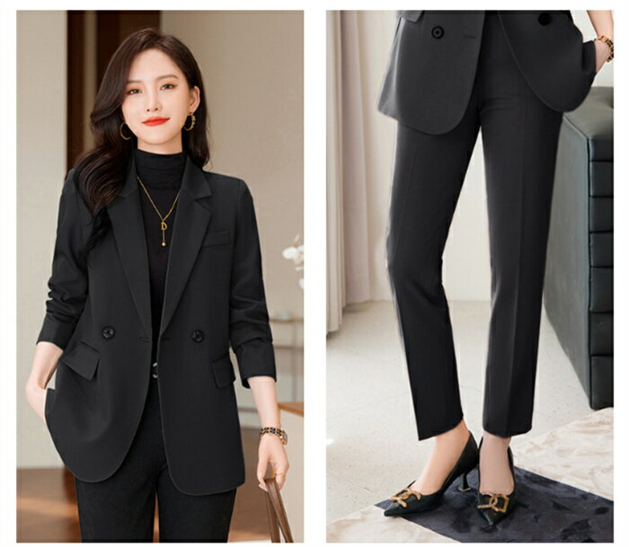 スーツレディース パンツスーツ 2点セット「S~4XL」ビジネススーツ リクルートスーツ セットアップ 就活面接 大きいサイズ 入園式 卒業式 謝恩会 同窓会 発表会 女子会 参観日 七五三 お宮参り ママ セレモニースーツ 細身シルエット 事務服 3色展開