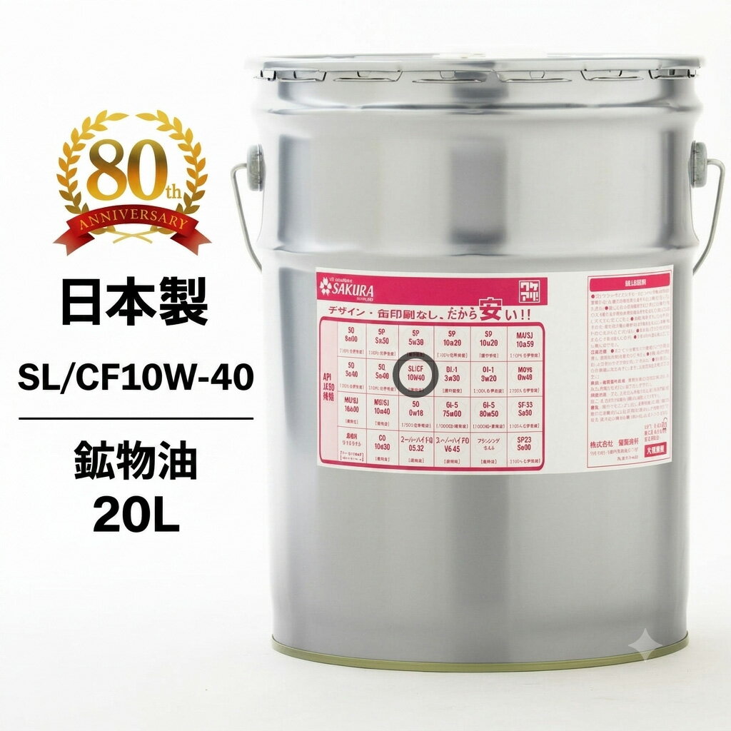 楽天市場】エンジンオイル 20l ペール缶（車用品・バイク用品）の通販