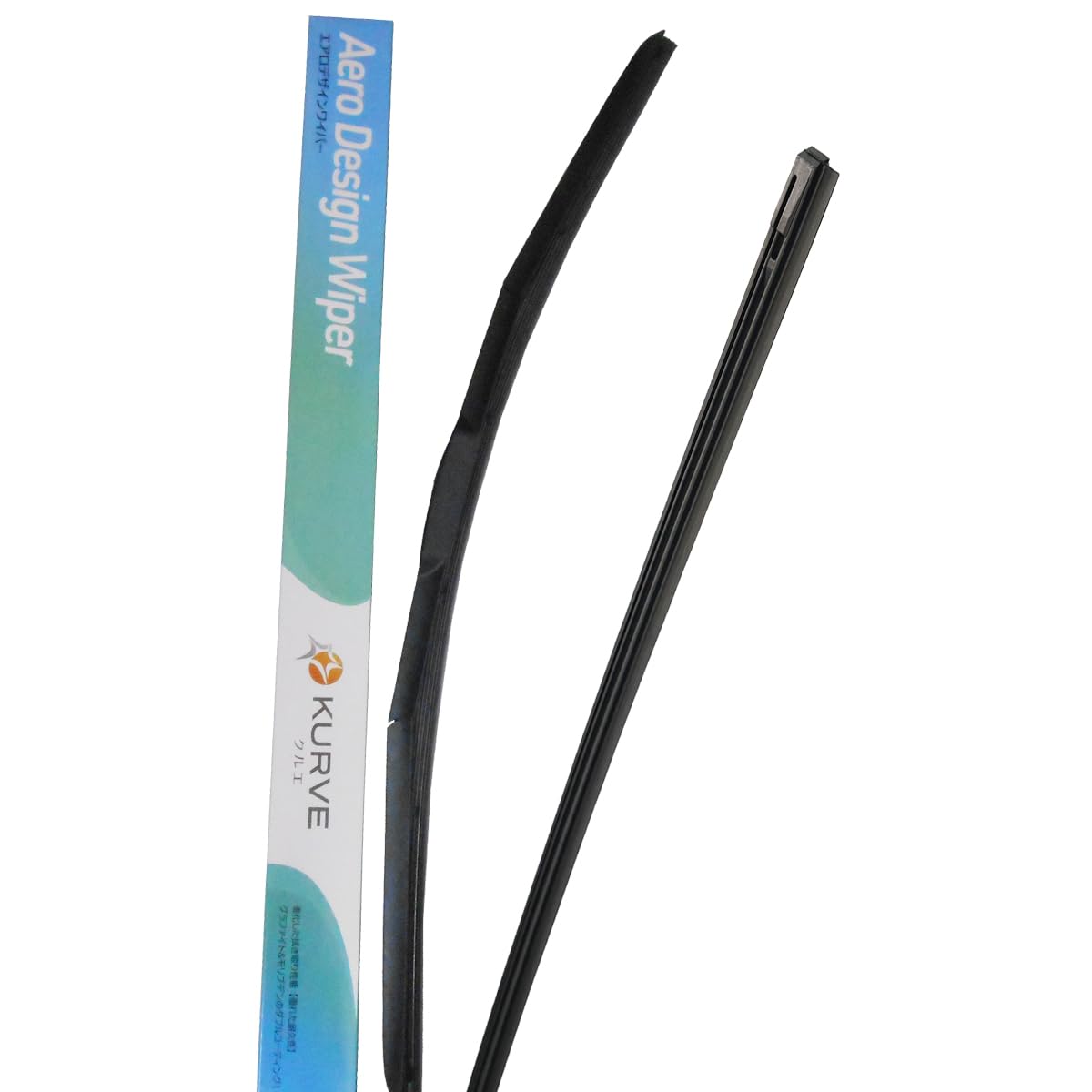 【2点で\250offクーポンあり】エアロ デザイン ワイパー ブレード 400mm 1本 替えゴム付セット ダイハツ ミゼット 型式 K100C K100P 初度登録年月 平成11年8月まで グラファイト+モリブデン ダブルコーティング KURVE クルエ GD40R