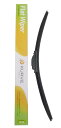 【クーポン有り最大4倍P】KURVE フラット ワイパー ブレード 530mm 右ハンドル用 グラファイト+モリブデン ダブルコーティング 天然ゴム100% ク...