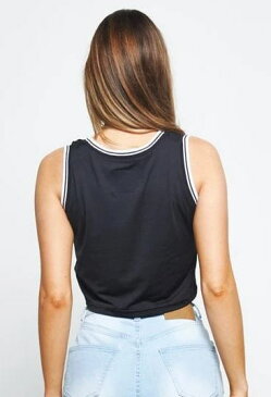 SikSilk シックシルク タンクトップ レディーストップス 黒 くろ ブラック ノースリーブ へそ出しジムウエア メッシュ素材 スポーツウエア カットソー ロゴ カジュアルショート丈 レディースファッション ピラティス ヨガレトロスポーツ クロップベスト