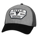 タイトルボクシング Title Boxing キャップ メンズレディース 帽子 黒 グレー メッシュキャップ 野球帽ハット 男女兼用キャップ ユニセックス 日よけカジュアルキャップ ロゴ おしゃれキャップへザードメッシュキャップ