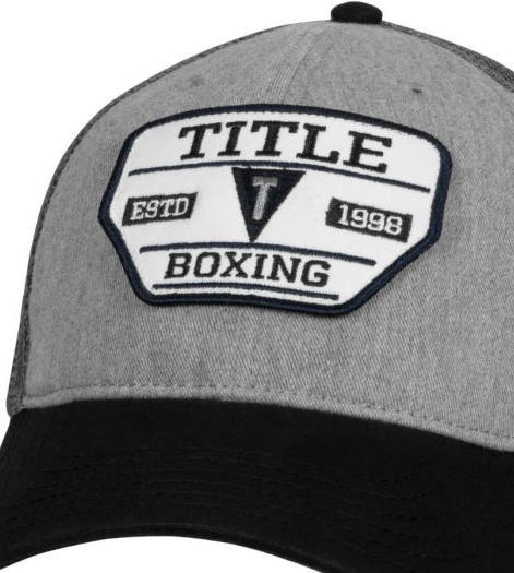 タイトルボクシング Title Boxing キャップ メンズレディース 帽子 黒 グレー メッシュキャップ 野球帽ハット 男女兼用キャップ ユニセックス 日よけカジュアルキャップ ロゴ おしゃれキャップへザードメッシュキャップ 3