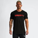 VANQUISH FITNESS ヴァンキッシュフィットネスTシャツ メンズ 半袖Tシャツ 黒 くろ メンズトップスジムTシャツ ジムウエア スポーツウ..