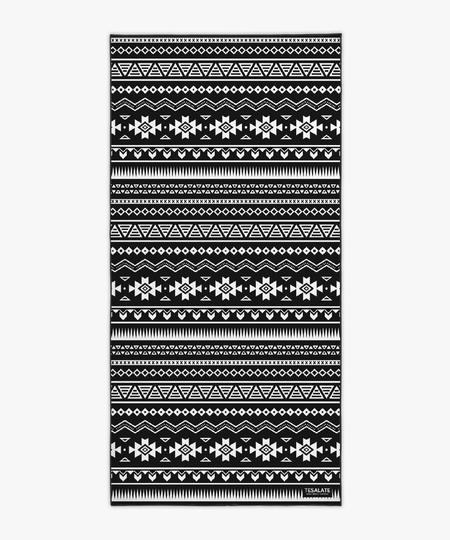 TESALATE テサレイト ビーチタオル 大判タオル白黒 ブラック ホワイト ビーチマット 柄タオル 砂がつかない柄タオル サンドフリー バスタオル リバーシブル ブランケット 長方形ビーチラグ 海 速乾タオル 吸水タオル ジム ピラティス ヨガ 【Acapulco】格安セール情報　楽天　通販