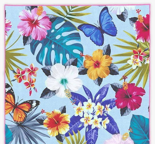 TESALATE テサレイト ビーチタオル 大判タオル 花柄お花 ビーチマット 砂がつかない 柄タオル サンドフリーバスタオル カラフル リバーシブル ブランケット 長方形 ビーチラグ海 速乾タオル 吸水タオル ジム ピラティス ヨガ 【In Bloom】格安セール情報　楽天　通販