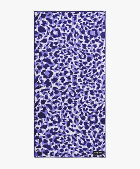 TESALATE テサレイト ビーチタオル 大判タオル ヒョウ柄レオパード アニマル柄 ビーチマット 砂がつかない柄タオル サンドフリー バスタオル リバーシブル ブランケット 長方形海 速乾タオル 吸水タオル ジム ピラティス ヨガ Wild Ones - Purple格安セール情報　楽天　通販