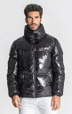 Gianni Kavanagh ジャンニカヴァナ ダウンジャケット 黒ダウン くろ ブラック メンズ アウター ハイネック ダウン 無地 メンズコート エナメル ダウンコート ショート丈 冬コート ジャケットコート ジャンパー 防寒クリプト ダウンジャケット