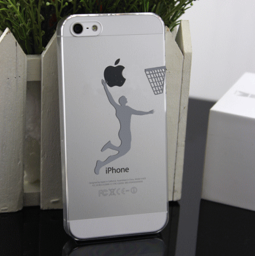 IPhone5S ケース クリアケース IPhone5/5S用クリアケースハードケース デザインクリアケース IPhone5保護フィルム付【バスケ】【メール便のみ送料無料】【納期2週間前後】【代引送料500円+手数料324円】