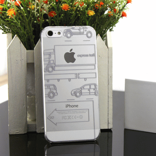 IPhone5S ケース クリアケース IPhone5/5S用クリアケースハードケース デザインクリアケース IPhone5保護フィルム付【車/カー】【メール便のみ送料無料】【最短即日発送】【代引送料500円+手数料324円】