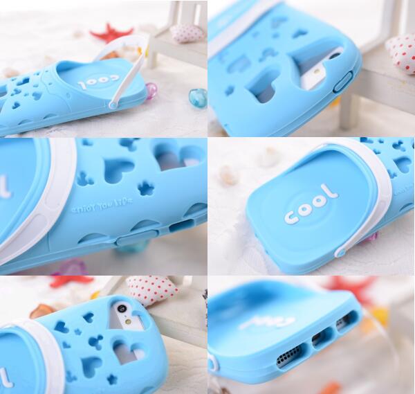 iPhone5 クールサンダル シリコン カバーケース【在庫限り即日発送】【保護フィルム付】iPhone5ケース/スマホケース/シリコンケース/iPhone5 カバーケース/iPhone シリコンケースサンダルカバーケース/サンダルiPhoneケース/スリッパiPhoneケース