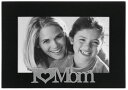“I Love Mom” 木製フォトフレーム (4×6インチ)【送料無料】【納期2週間前後】【米国お取寄せ品】【並行輸入品】