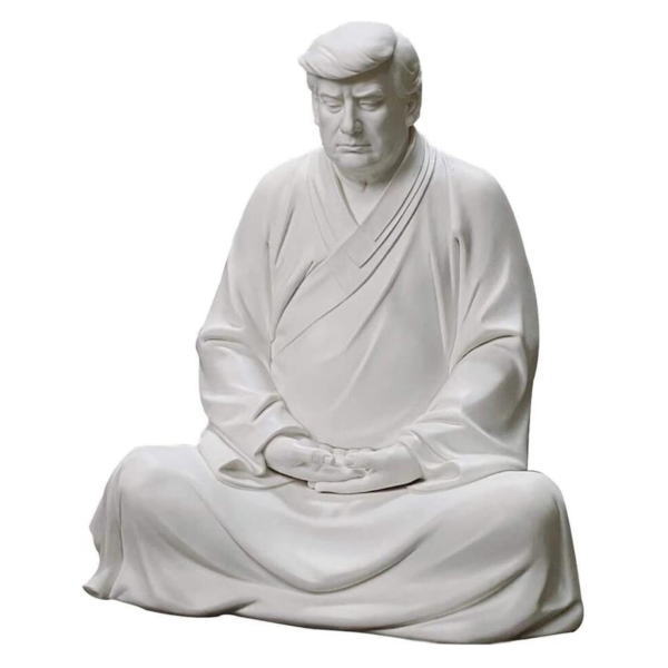 ドナルドトランプ仏像 トランプ置物 トランプ仏像ミニ トランプ装飾品 トランプ瞑想座禅 トタンプ樹脂人形 輸入取寄せ品 在庫限りのサムネイル