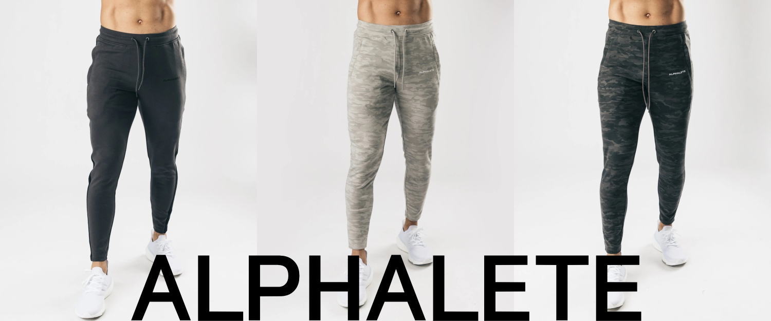 ALPHALETE アルファリート ジョガーパンツ メンズ スポーツジョガーパンツ メンズ ジム トラックスーツ パンツ フィジーカージップポケット ストレッチ コア ジョガーパンツ 迷彩 ラインボディビル パンツ フィジーク 【取寄】【ボトムス単品】