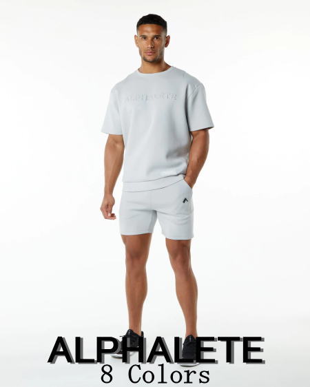 ALPHALETE アルファリート ハーフパンツ メンズ スポーツ ショーツ ショートパンツ メンズ ジム 筋トレ パンツ 膝上 スポーツ パンツ バックジップポケット 6インチ エレメント アスレティックショーツ ボディビル ショーツ フィジーク 