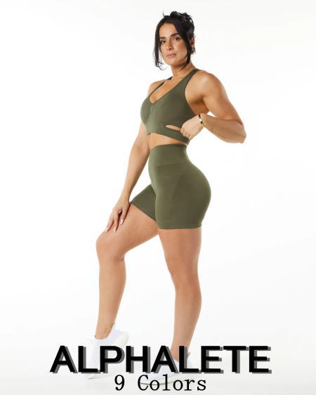 ALPHALETE アルファリート ショートパンツ レディース 海外ブランド スポーツウェア 大きいサイズ レディース ショートパンツ ジム タイツ ヒップアップ スクランチ アンプリファイ 4.5インチ スショーツ フィジーク レディース ショーツ ボディビル 