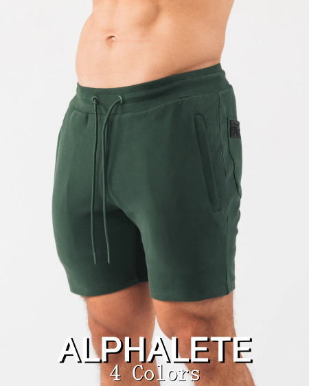 ALPHALETE アルファリート ハーフパンツ メンズ 海外ブランド スポーツウェア 大きいサイズ ショートパンツ メンズ ジム 太もも丈 スポーツ バックポケット ドローコード インフィニティ 6イン…