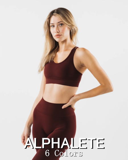 ALPHALETE アルファリート スポーツブラ 海外ブランド スポブラ 大きいサイズ スポーツブラ ミディアムサポート 揺れない スポブラ ジム ヨガウェア ブラ 筋トレ エクストリームストレッチ リ…