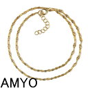 AMY O エイミーオー ブレスレット 海外ブランド ジュエリー アクセサリー ゴールドブレスレット レディース ダイアモンドカット レース ラップブレスレット ゴールドヴェルメイユ レイヤード 重ね着け アクセサリ レディース ブレスレット アクセサリー 送料無料(4)