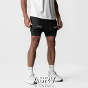 ASRV エステティックレボリューション ハーフパンツ 海外ブランド 大きいサイズ スポーツウェア ショートパンツ メンズ ジム タイツ ランニング パンツ インナー付 ランニングバッグ ベルトパック インナーショーツ フィジーク ショーツ ボディビル 【ボトムス単品】(4)
